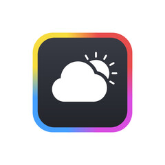 Mostly Cloudy - Sticker