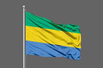 Gabon Flying Flag