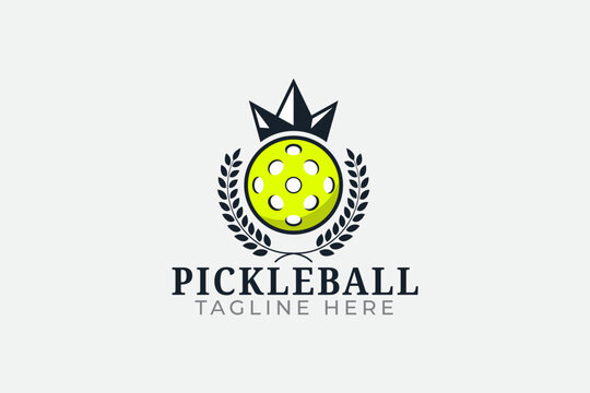 pickleball association logo vector graphic for any business especially for sport team, club, association, championsip, tournament, etc.