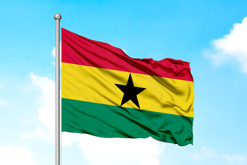 Ghana Flying Flag