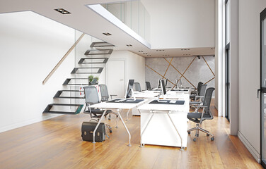 modern office interior design concept