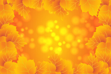 autumn background with leaves, autumn leaves background illustration. Autumn leaves Maple autumn background.