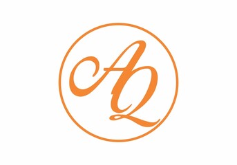 Merger shape of AQ initial letter