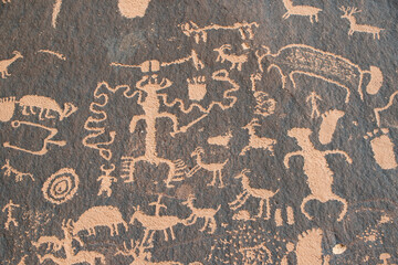 Petroglyph in Canyonland National Park in Utah.