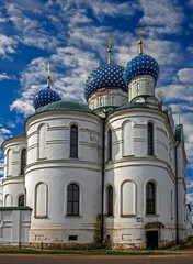 Fototapeta na wymiar Epiphany cathedral, years of construction 1843 - 1853. Epiphany monastery, city of Uglich, Russia