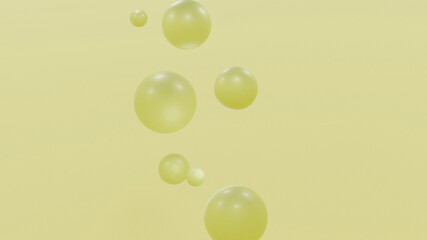 green and yellow bubbles