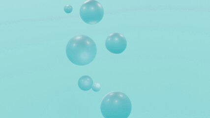 water drops on blue