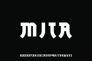 Luxury and elegant alphabet font vector set