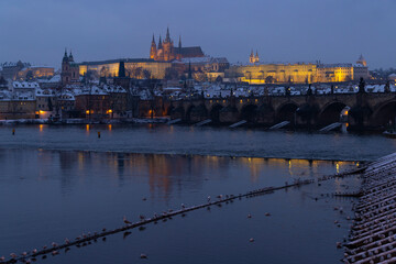 Hradcany in winter time, Prague, Czech Republic