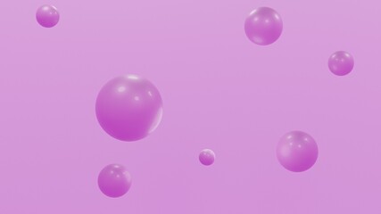 purple bubbles on a black background