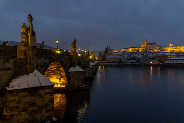 Hradcany in winter time, Prague, Czech Republic