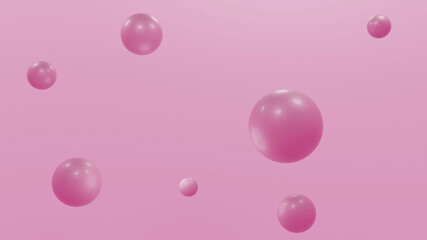 pink bubbles