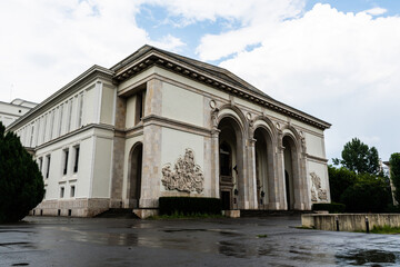 Romanian Athenaeum (Ateneul Roman) concert hall, Bucharest, Romania.