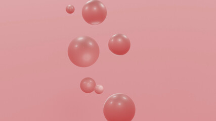 розовые шары