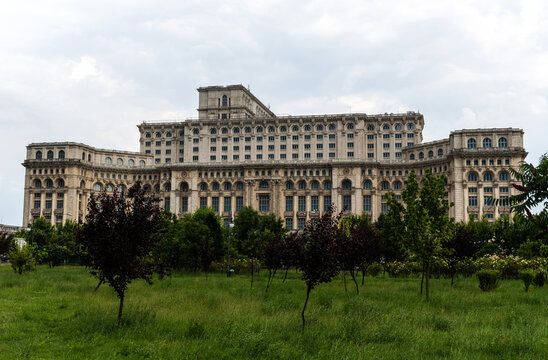 Palace of the Parliament or People's House, Bucharest, Romania.