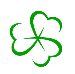 St patricks day, a nice clover, a logo of a clover