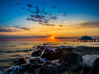 Fototapeta premium Sonnenaufgang am Strand