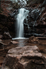 Waterfall in fall