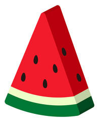 立体的なカットスイカ