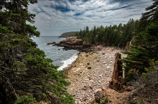 Monument Cove In Acadia National Park, Maine 