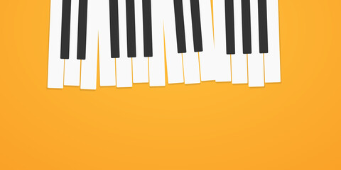 Simple piano keyboard abstract illustration © tutti_frutti