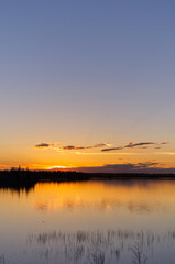 A Colourful Evening at Elk Island National Park