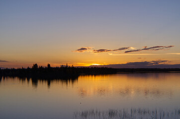 A Colourful Evening at Elk Island National Park