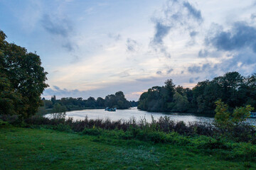 clouds over the river