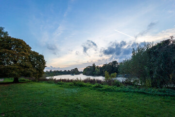 sunset in the mountains