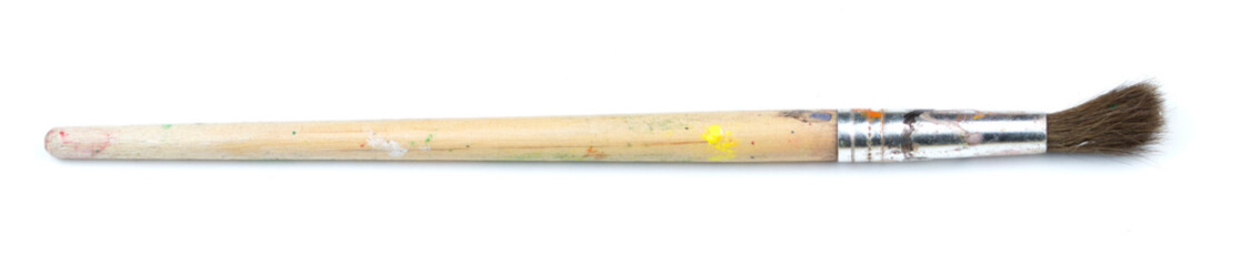 Art brush isolated on a white background