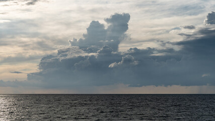 Naklejka na ściany i meble clouds over the sea, Rerik, Germany