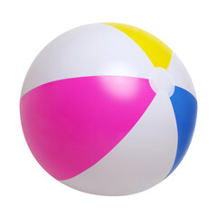 Beach ball on white