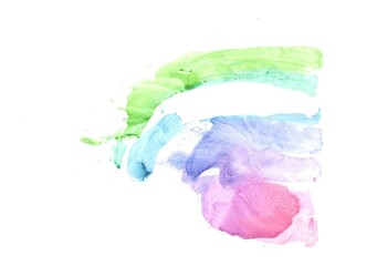 Watercolor texture of stains on white background