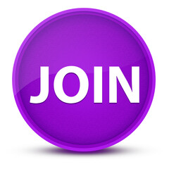 Join luxurious glossy purple round button abstract
