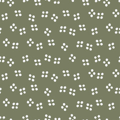 Grey seamless pattern with white dots.