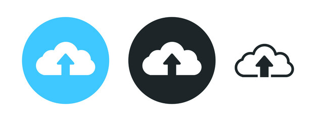 upload icon, cloud uploading symbol, arrow up icon
