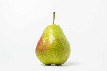 Isolated pear on a white background. Fresh ripe pear. Healthy diet