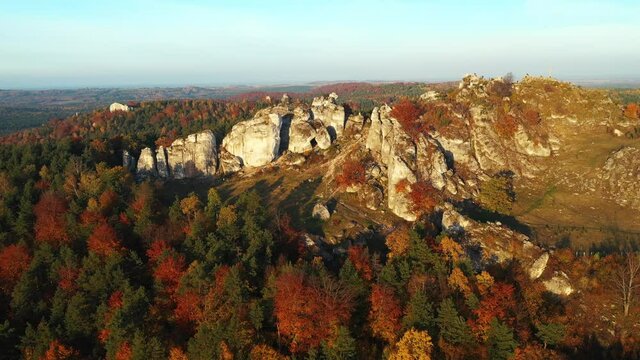 autumn on Jura Krakowsko-Czestochowska - Poland	