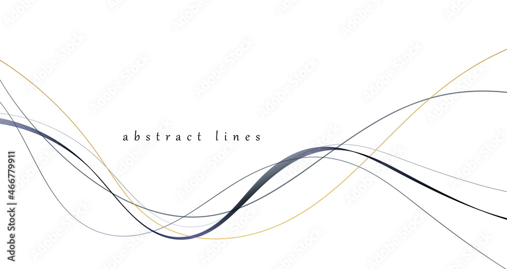 Aufkleber vector abstract colorful flowing wave lines. design element for wedding invitation, greeting card