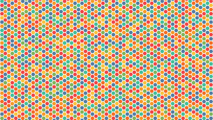 Abstract multicolored hexagonal net Seamless. Pattern honeycomb of texture background. Flat style vector illustration.