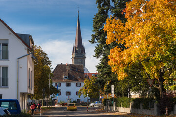 Fototapeta na wymiar Radolfzell am Bodensee im Oktober 2021; Deutschland