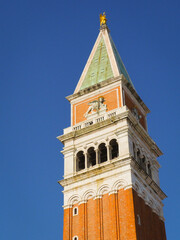 Tower next basillica San Marco in Venezia in Italy