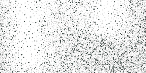 Silver glitter confetti. Light background. White abstract texture. Vector abstract graphic design. New Year Christmas. Silver glitter background. Vector elegant invitation template.