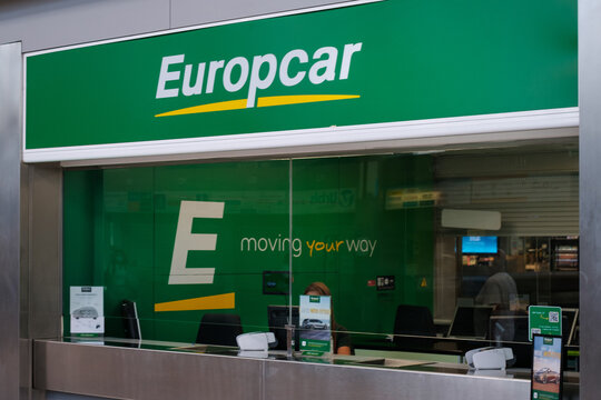 Rental Car Company (Europcar) Counter In Airpot, Tenerife