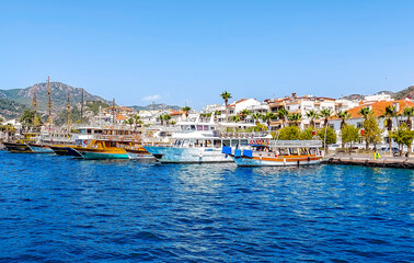 Port city and tourist resort on the Mediterranean coast. Marmaris, Turkey