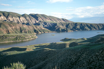 Natural beauty of Azat reservoir in Armenia.