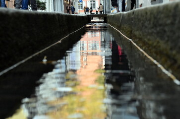 Bächle in der Altstadt von Freiburg