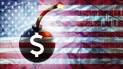 Dollar and Us currency,markets concept