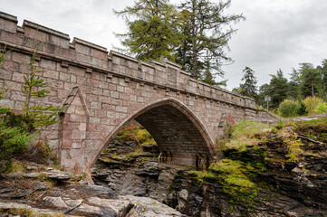 Fototapeta na wymiar Stone Bridge at Linn of Dee