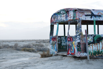 Abandoned school bus